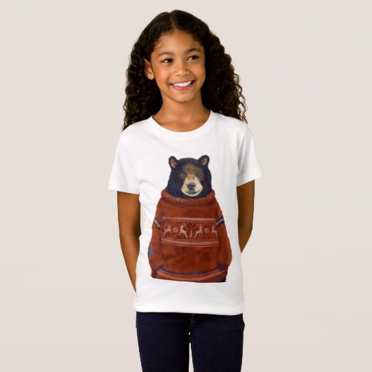 Rood rendierzweet Beer T-shirt (Voorkant volledig)