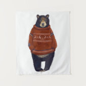 Rood rendierzweet Beer Wandkleed (Voorkant)