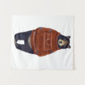 Rood rendierzweet Beer Wandkleed (Voorkant (horizontaal))