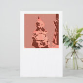Rood Ridderhout Briefpapier (Staand voorkant)