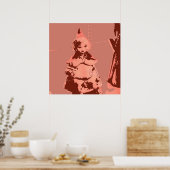 Rood Ridderhout Poster (Keuken)