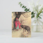  Rood Ridderhout van Warwick Goble Briefkaart (Staand voorkant)