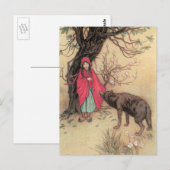  Rood Ridderhout van Warwick Goble Briefkaart (Voorkant / Achterkant)