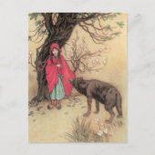  Rood Ridderhout van Warwick Goble Briefkaart (Voorkant)