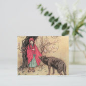  Rood Ridderhout van Warwick Goble Briefkaart (Staand voorkant)