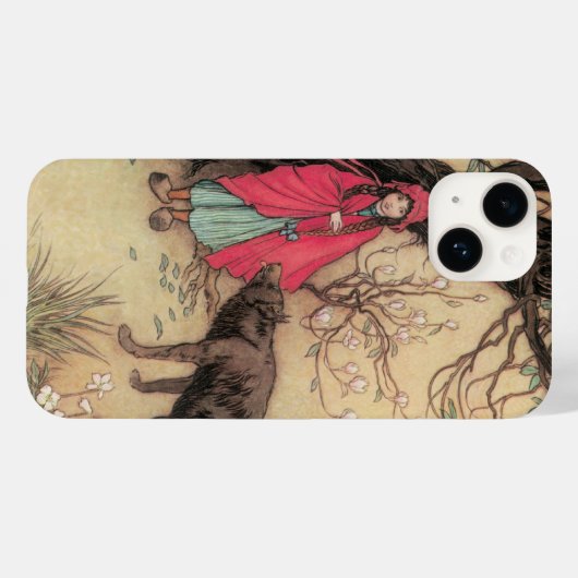  Rood Ridderhout van Warwick Goble Case-Mate iPhone Case (Achterkant (horizontaal))