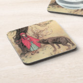  Rood Ridderhout van Warwick Goble Drankjes Onderzetter (Linkerzijde)