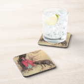  Rood Ridderhout van Warwick Goble Drankjes Onderzetter (Rechterzijde)