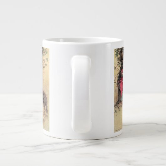 Rood Ridderhout van Warwick Goble Grote Koffiekop (Achterkant)