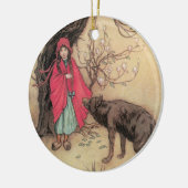  Rood Ridderhout van Warwick Goble Keramisch Ornament (Links)