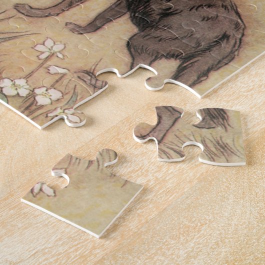 Rood Ridderhout van Warwick Goble Legpuzzel (Zijkant)