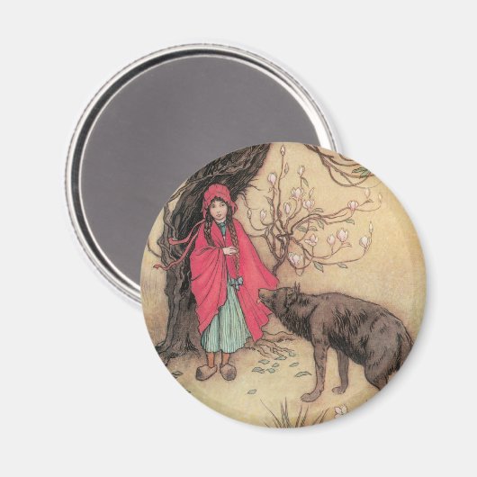  Rood Ridderhout van Warwick Goble Magneet (Voorkant / Achterkant)