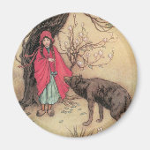  Rood Ridderhout van Warwick Goble Magneet (Voorkant)