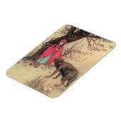 Rood Ridderhout van Warwick Goble Magneet (Linkerzijde)