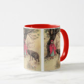  Rood Ridderhout van Warwick Goble Mok (Voorkant rechts)