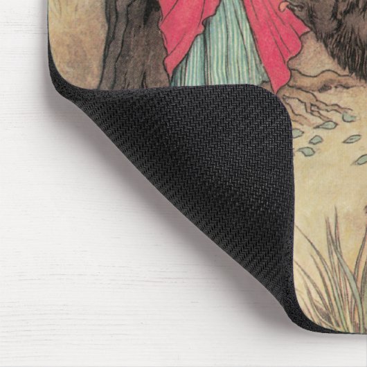  Rood Ridderhout van Warwick Goble Muismat (Hoek)