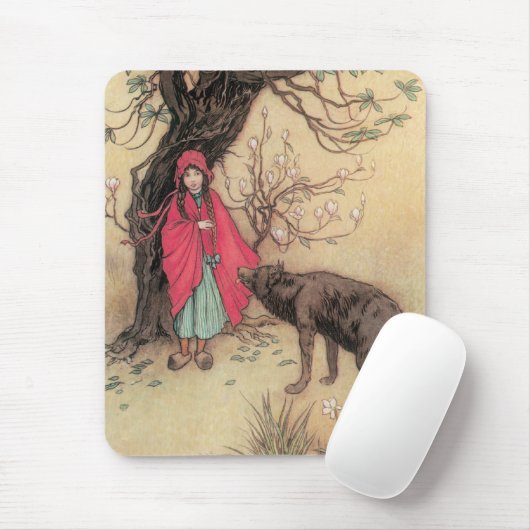  Rood Ridderhout van Warwick Goble Muismat (Met muis)