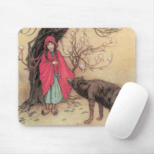  Rood Ridderhout van Warwick Goble Muismat (Met muis)