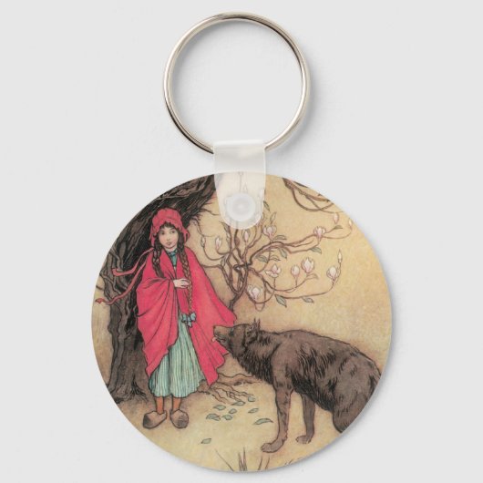  Rood Ridderhout van Warwick Goble Sleutelhanger (Voorkant)