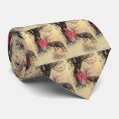 Rood Ridderhout van Warwick Goble Stropdas (Opgerold)