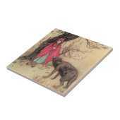  Rood Ridderhout van Warwick Goble Tegeltje (Zijkant)