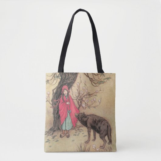  Rood Ridderhout van Warwick Goble Tote Bag (Voorkant)