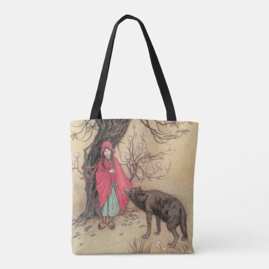  Rood Ridderhout van Warwick Goble Tote Bag (Achterkant)