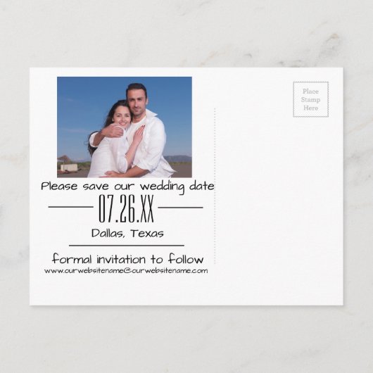 Rood Rijk Datum & Foto - Sparen het Briefkaart van (Achterkant)