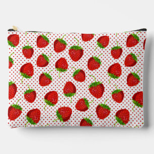 Rood rijpe aardbei en Stippen Patroon Etui