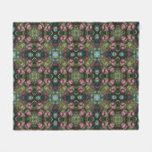 Rood rijpe appels op Abstracte bomen Fleece Deken (Voorkant (Horizontaal))