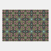 Rood rijpe appels op boomkaleidoscoop   inpakpapier vel (Voorkant)