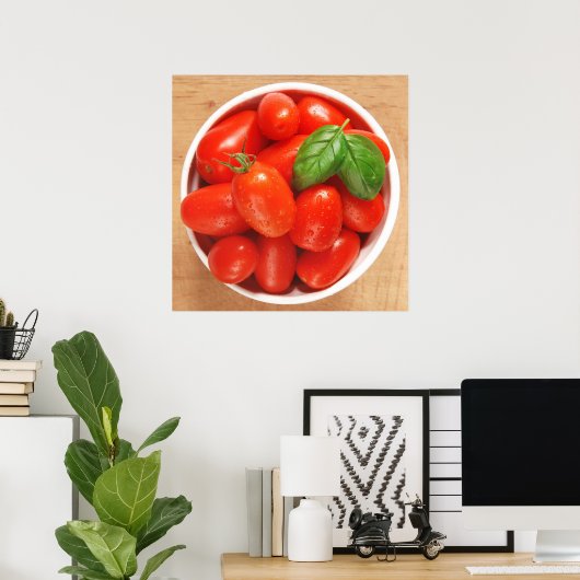 Rood rijpe tomaten Poster (Thuiskantoor)