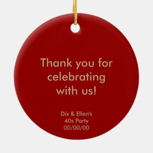 Rood rijwieltje keramisch ornament (Achterkant)