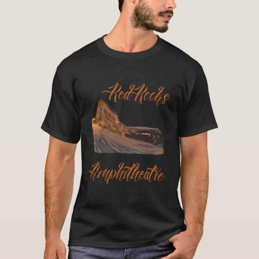 Rood Rocks amfitheater T-shirt (Voorkant)