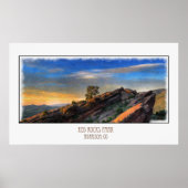 Rood Rocks Oil Painting Poster (Voorkant)