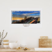 Rood Rocks Oil Painting Poster (Keuken)