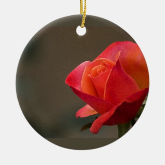 Rood, rode ventilator keramisch ornament (Voorkant)