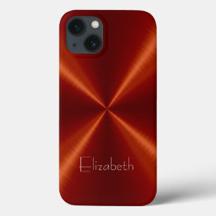 Rood roestvrij staal iPhone 13 hoesje