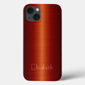 Rood roestvrij staal Case-Mate iPhone case (Achterkant)