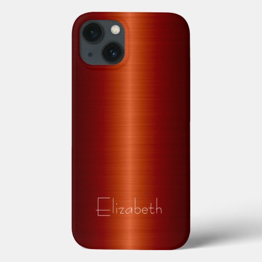 Rood roestvrij staal Case-Mate iPhone case (Achterkant)