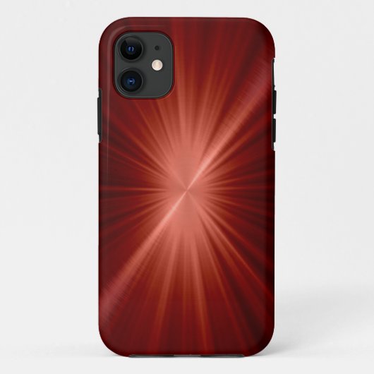 Rood roestvrij staal Metalen blik Case-Mate iPhone Case (Achterkant)