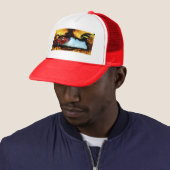Rood roken Doorslammer sleeperende auto Trucker Pet (In situ)