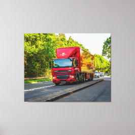 Rood rollen door Hereford Canvas Afdruk