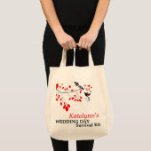 Rood Romance bruiloft Overlevingsdag Kit Bag Tote Bag (Voorkant (product))