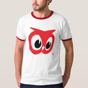 Rood rond T-shirt -  roerstijl