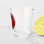 Rood Rond Zakelijk Merk op Schot Glas (Rechts)