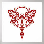 Rood ronddraaien op wit poster (Voorkant)