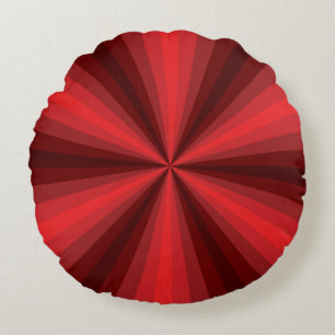 Rood ronddraaiende optische verlichting rond kussen
