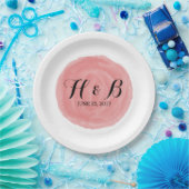 Rood-ronde Waterverf Bord (Feest)