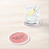 Rood-ronde Waterverf Onderzetter (Insitu)